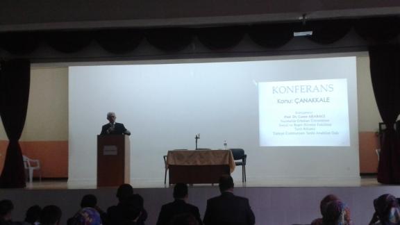 Prof. Dr. Caner ARABACI Liseli Öğrencilerimizle Çanakkale Konferansında Buluştu.